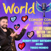 Emin Afandi and flags